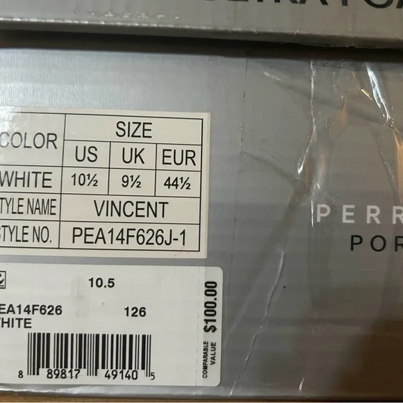 Perry Ellis • Vincent Sneaker • White Men’s 10.5 NWT 👟✨ - Picture 6 of 6